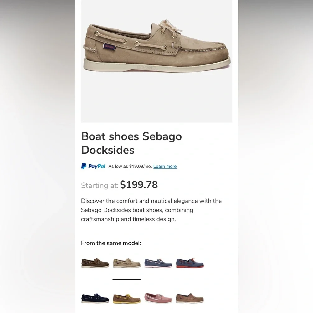 Sebago authentic docksides